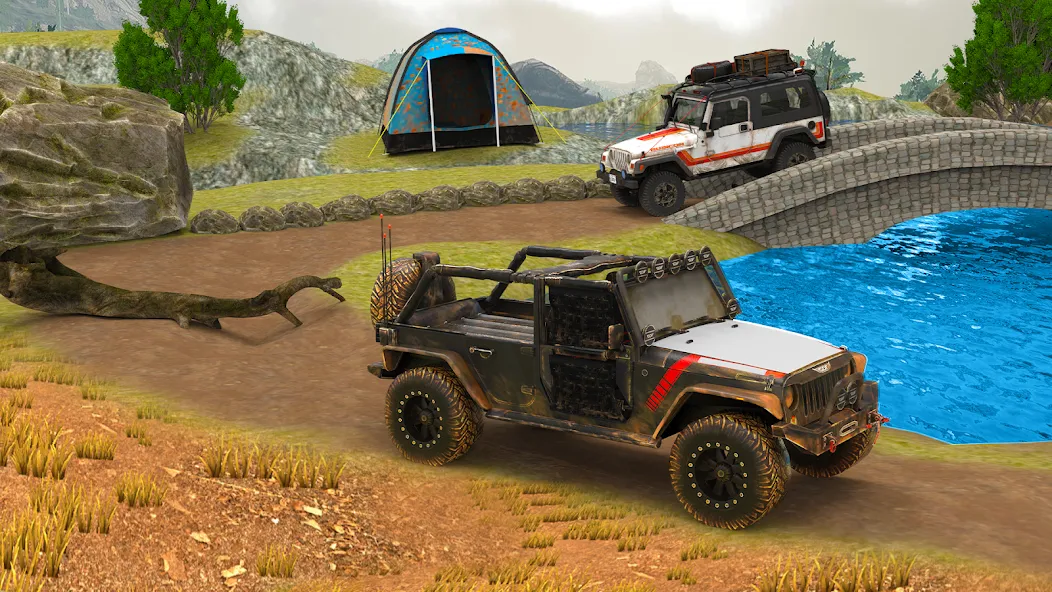 Offroad 4x4 Jeep Driving Game [MOD: безлимитные деньги и топливо] Screenshot 3