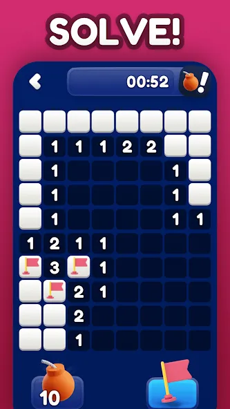 Minesweeper Bomb Mines Game [MOD: без рекламы и бесконечные подсказки] Screenshot 5