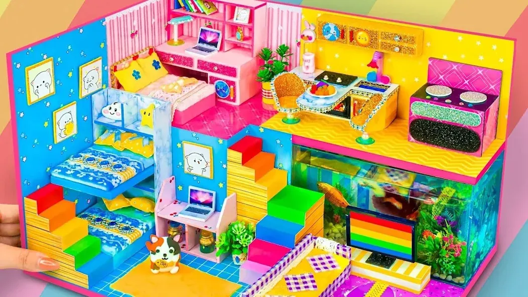 Girl Doll House Design Games [MOD: безлимитные деньги и все предметы] Screenshot 1