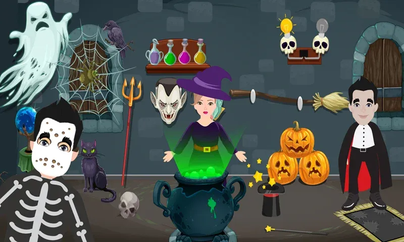 Pretend Play Halloween Party [MOD: все предметы для хэллоуинской вечеринки] Screenshot 1
