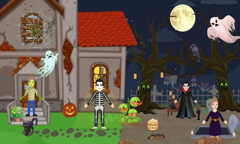 Pretend Play Halloween Party [MOD: все предметы для хэллоуинской вечеринки] Screenshot 2