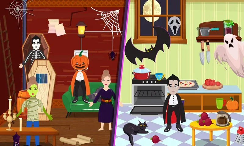 Pretend Play Halloween Party [MOD: все предметы для хэллоуинской вечеринки] Screenshot 4
