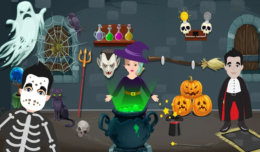 Pretend Play Halloween Party [MOD: все предметы для хэллоуинской вечеринки] Screenshot 5
