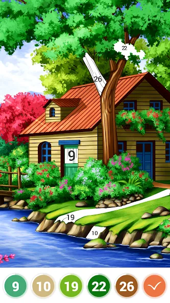 Art Coloring - Color by Number [MOD: все раскраски и подсказки доступны] Screenshot 3