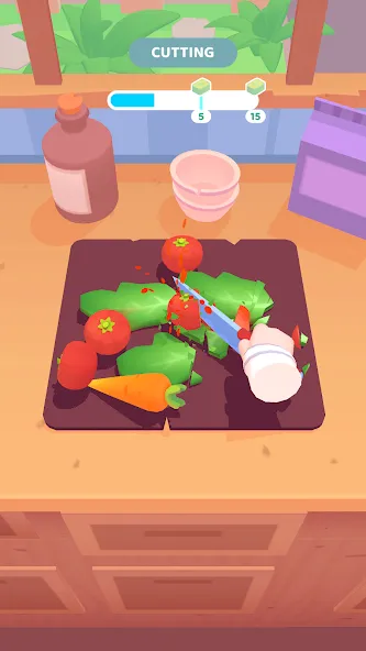 The Cook - 3D Cooking Game [MOD: безлимитные деньги и все рецепты открыты] Screenshot 1