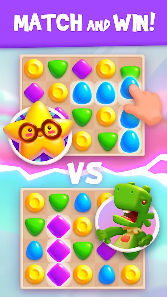 Match Arena [MOD: безлимитные жизни и усиленные бонусы] Screenshot 1