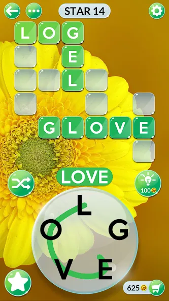 Wordscapes In Bloom [MOD: безлимитные подсказки и монеты] Screenshot 1