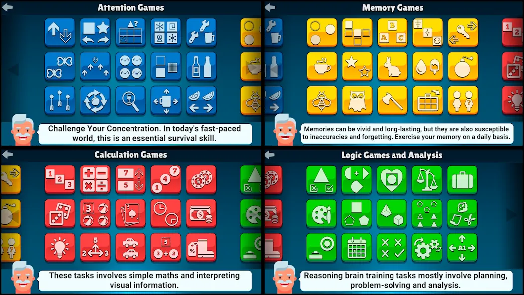 Neurobics: 60 Brain Games [MOD: безлимитные подсказки и открыты все игры] Screenshot 2