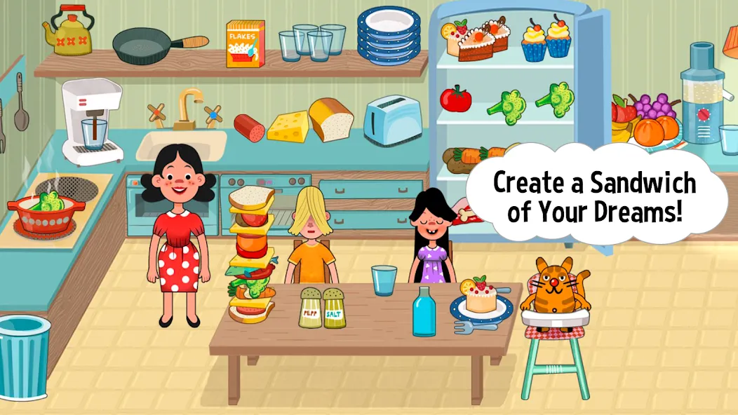Pepi House: Happy Family [MOD: открыты все комнаты и персонажи] Screenshot 3