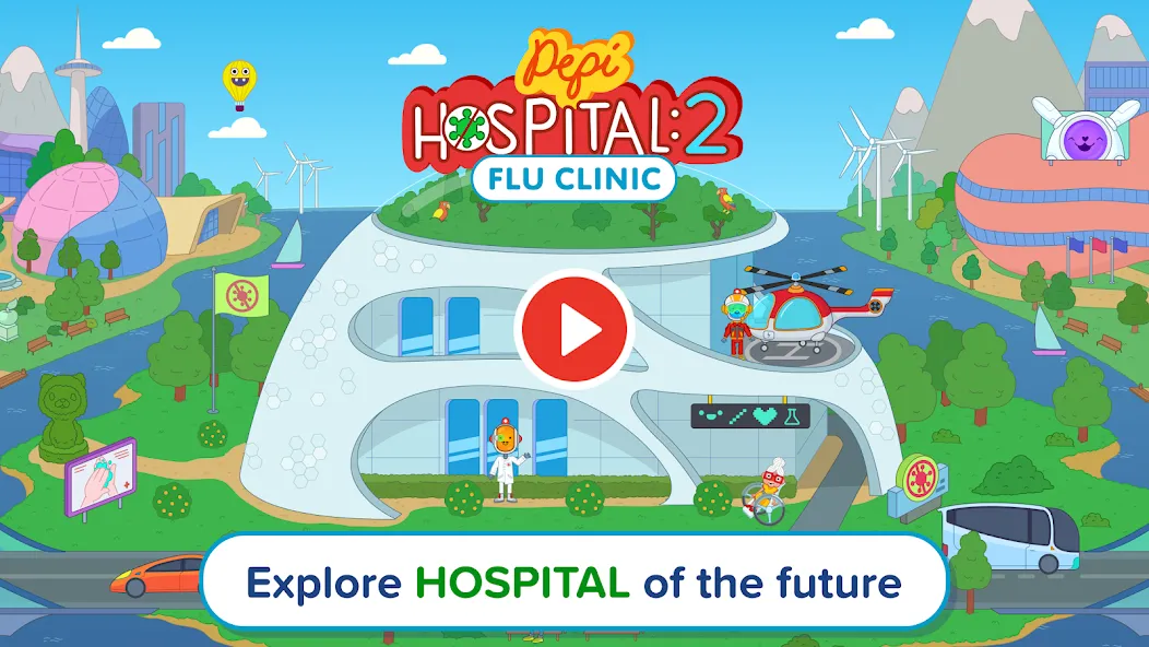 Pepi Hospital 2: Flu Clinic [MOD: безлимитные деньги и всё открыто] Screenshot 2