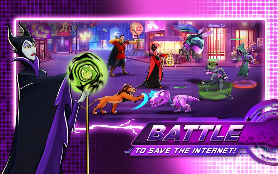Disney Heroes: Battle Mode [MOD: безлимитные ресурсы и усиленные герои] Screenshot 1