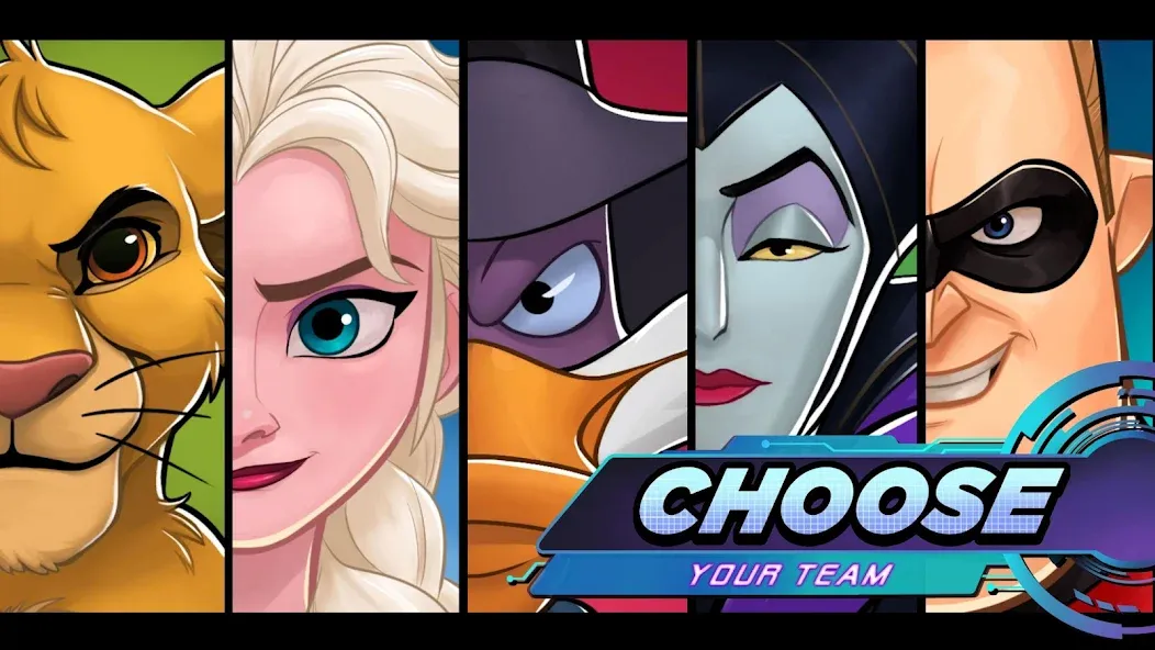 Disney Heroes: Battle Mode [MOD: безлимитные ресурсы и усиленные герои] Screenshot 2