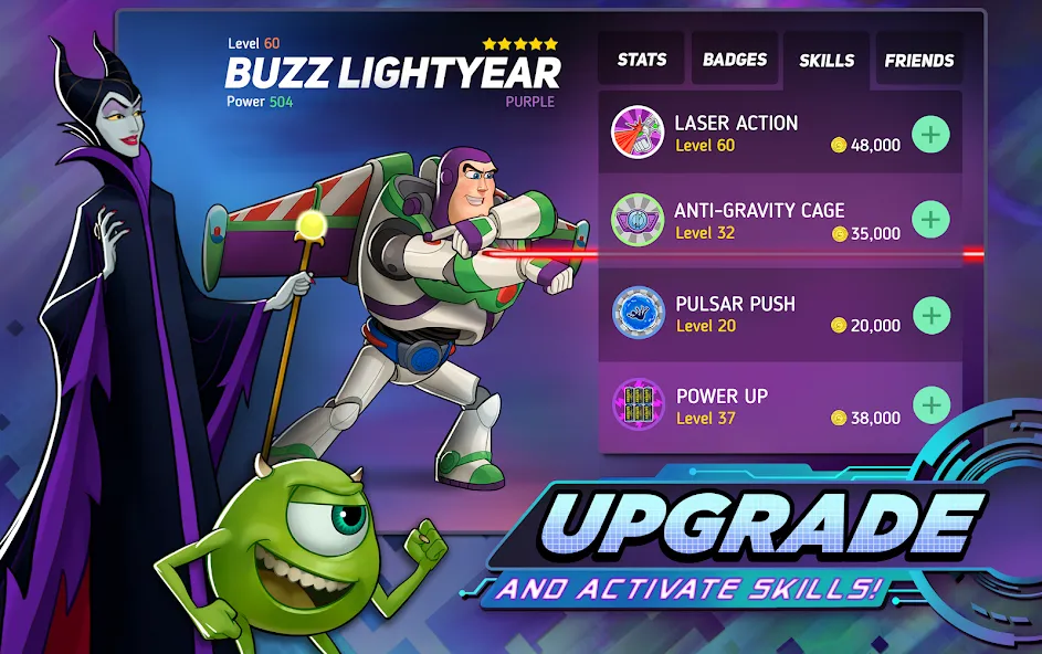 Disney Heroes: Battle Mode [MOD: безлимитные ресурсы и усиленные герои] Screenshot 4
