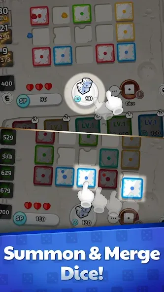 Random Dice Defense : PvP TD [MOD: безлимитные деньги и все кости открыты] Screenshot 1