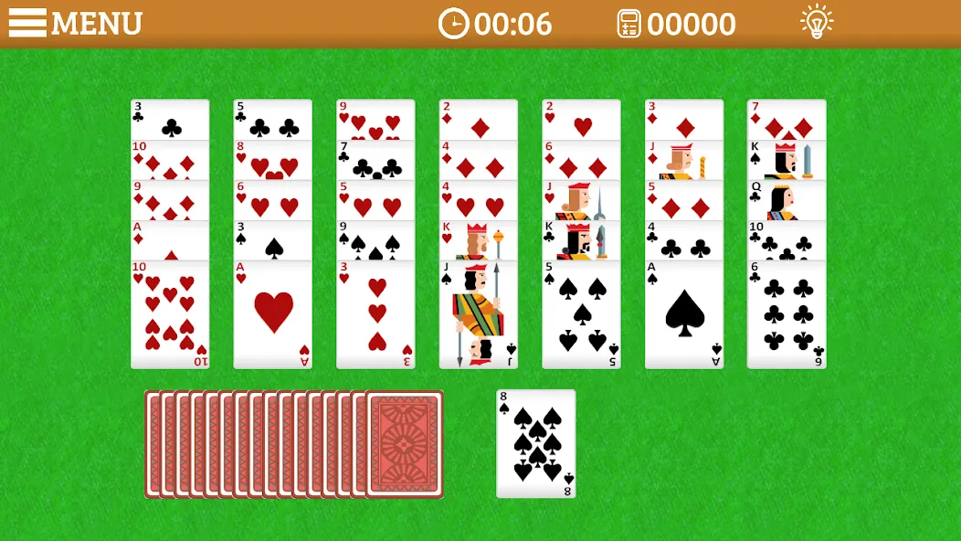 Golf Solitaire Multi CardsGame [MOD: безлимитные подсказки и отмены] Screenshot 2