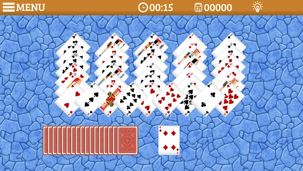 Golf Solitaire Multi CardsGame [MOD: безлимитные подсказки и отмены] Screenshot 3