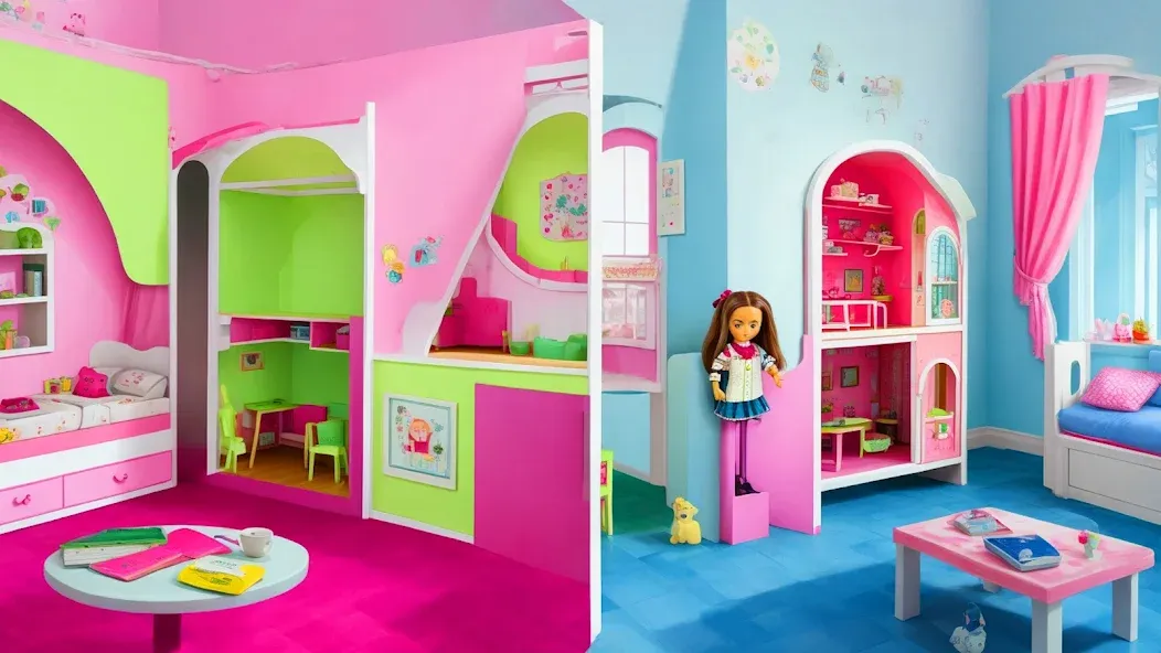 Doll House Design: Girl Games [MOD: безлимитные деньги и всё открыто] Screenshot 1