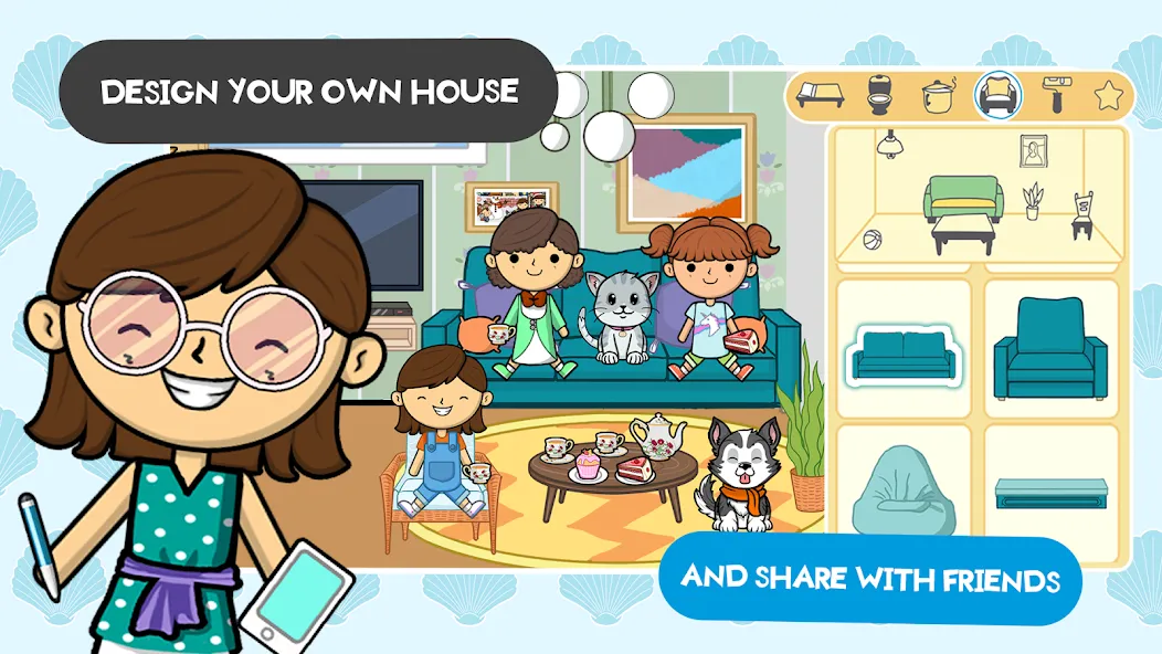 Lila's World:Create Play Learn [MOD: разблокированы все предметы и локации] Screenshot 1