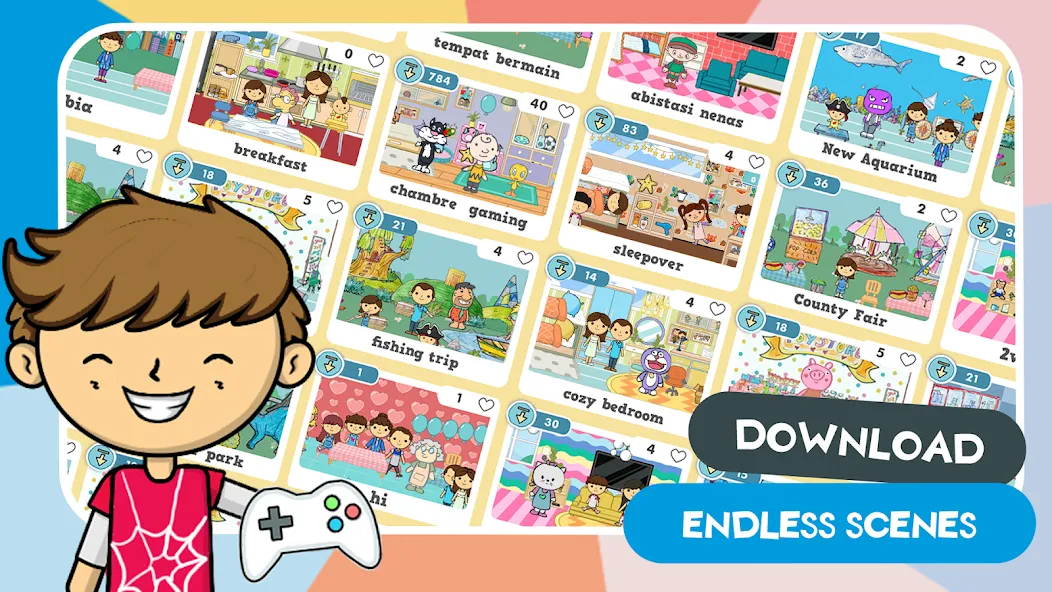 Lila's World:Create Play Learn [MOD: разблокированы все предметы и локации] Screenshot 2