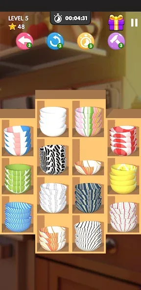 Bowl Sort Bonanza [MOD: безлимитные подсказки и открыты все уровни] Screenshot 3