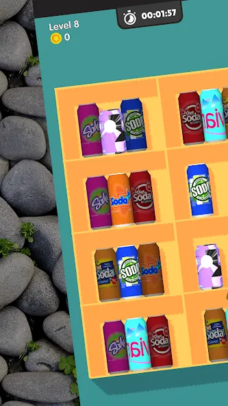 Tidy Box Match 3D [MOD: безлимитные деньги и подсказки] Screenshot 1
