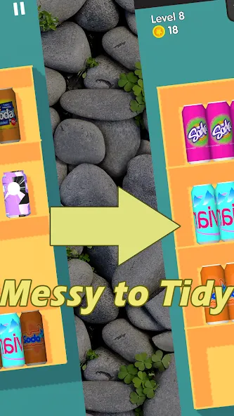 Tidy Box Match 3D [MOD: безлимитные деньги и подсказки] Screenshot 2
