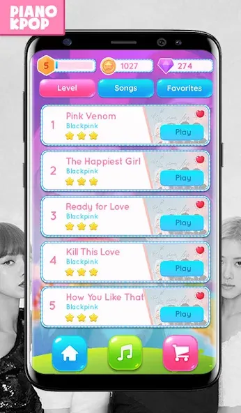 BLACK PINK Magic Piano [MOD: разблокированы все песни и уровни] Screenshot 1