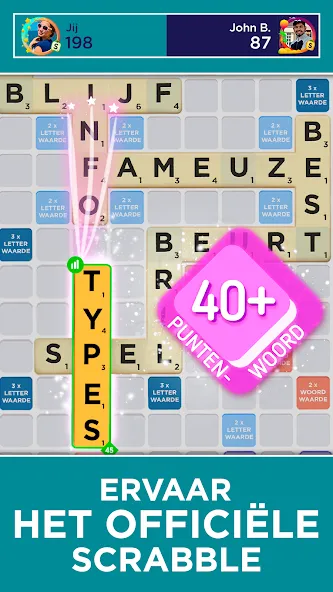 Scrabble® GO - Woordspel [MOD: безлимитные подсказки и монеты] Screenshot 1
