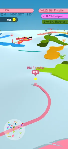 Paper.io 4 [MOD: безлимитная территория и быстрый захват] Screenshot 5