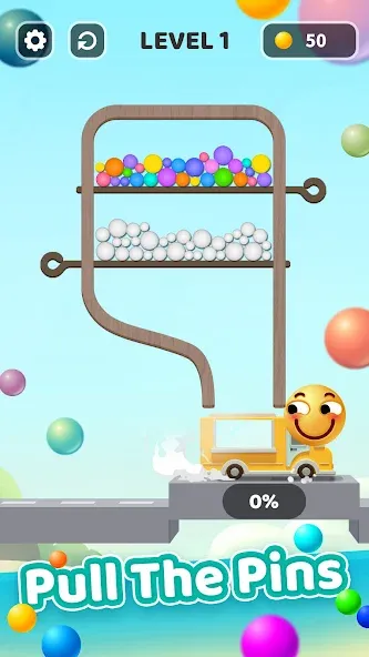 Pin Puzzle - Pull Pins Out [MOD: безлимитные подсказки и открыты все уровни] Screenshot 1