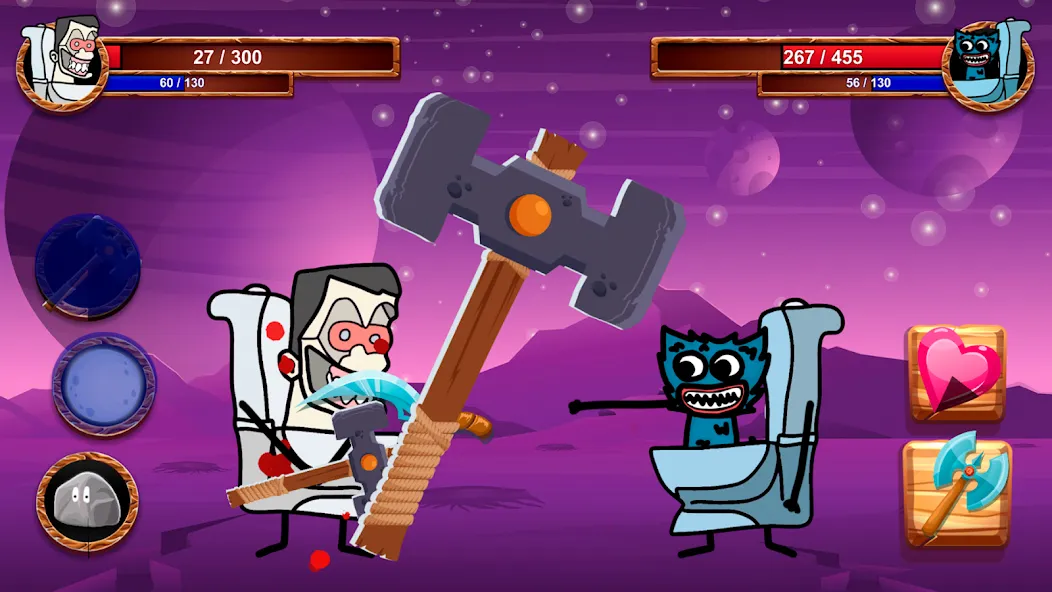 Cartoon Battle [MOD: безлимитные ресурсы и усиленные герои] Screenshot 2