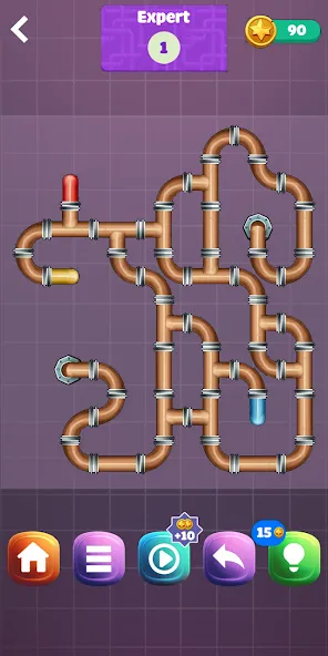 Pipe Puzzle Connect [MOD: без рекламы и все уровни открыты] Screenshot 4