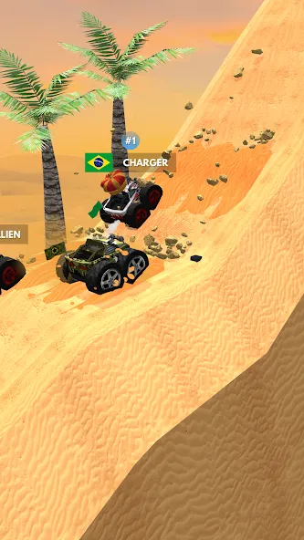Rock Crawling: Racing Games 3D [MOD: безлимитные деньги и топливо] Screenshot 5