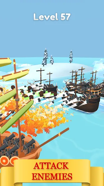 Merge Pirates [MOD: безлимитные монеты и ресурсы] Screenshot 2