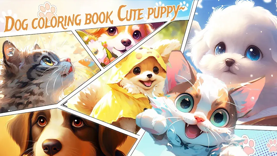 Dog Coloring, Color by number [MOD: все раскраски разблокированы] Screenshot 5