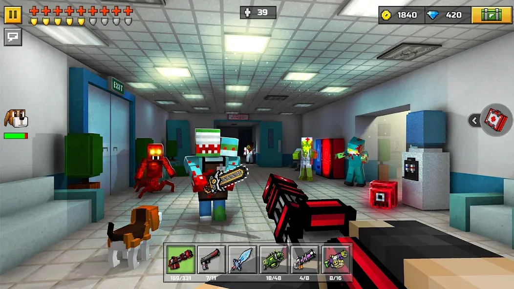 Pixel Gun 3D - FPS Shooter [MOD: безлимитные патроны и здоровье] Screenshot 4