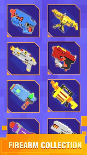 Pixel Shooting: Craft Demolish [MOD: безлимитные деньги и оружие] Screenshot 5