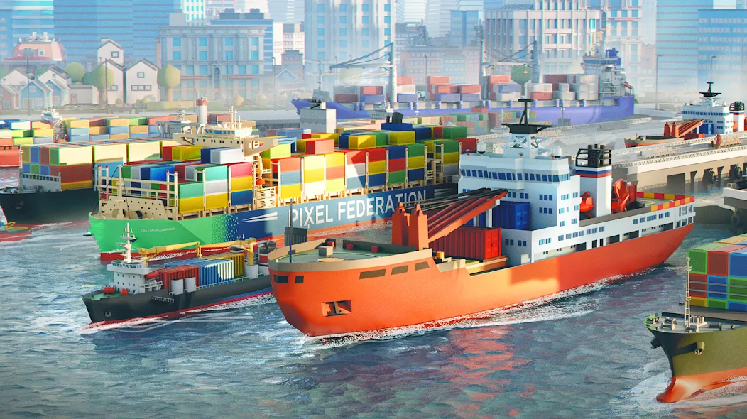Port City: Ship Tycoon [MOD: безлимитные деньги и ресурсы] Screenshot 3