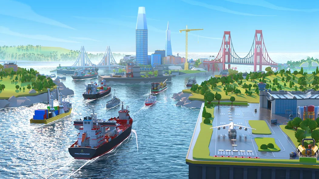 Port City: Ship Tycoon [MOD: безлимитные деньги и ресурсы] Screenshot 5