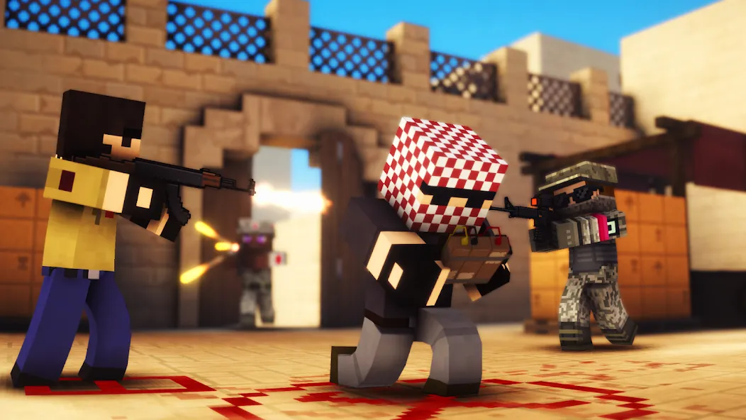 Pixel Strike 3D - FPS Gun Game [MOD: безлимитные монеты и всё оружие] Screenshot 1