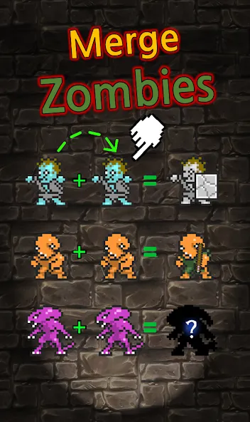 Grow Zombie VIP : Merge Zombie [MOD: без рекламы и бесконечные монеты] Screenshot 1