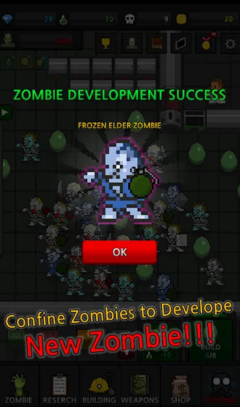 Grow Zombie VIP : Merge Zombie [MOD: без рекламы и бесконечные монеты] Screenshot 4