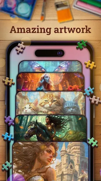 Jigsaw puzzles 2: Puzzle game [MOD: безлимитные подсказки и монеты] Screenshot 2