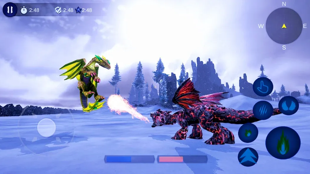 Magical Dragon Flight Games 3D [MOD: все драконы разблокированы] Screenshot 1