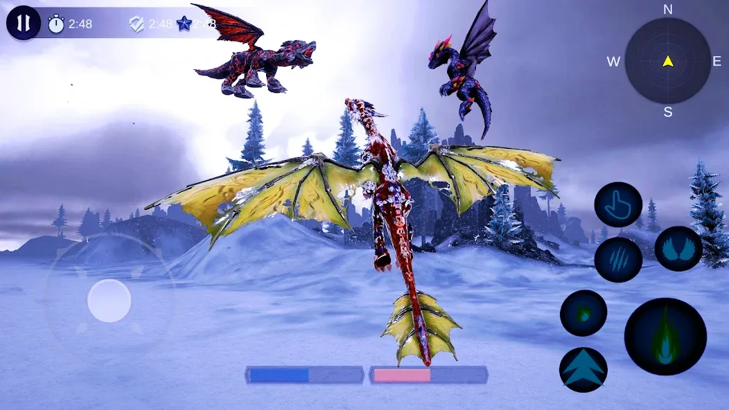 Magical Dragon Flight Games 3D [MOD: все драконы разблокированы] Screenshot 3