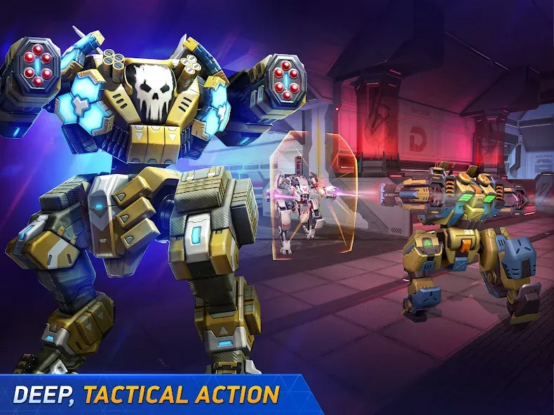 Mech Arena - Shooting Game [MOD: безлимитные ресурсы и улучшенное оружие] Screenshot 3