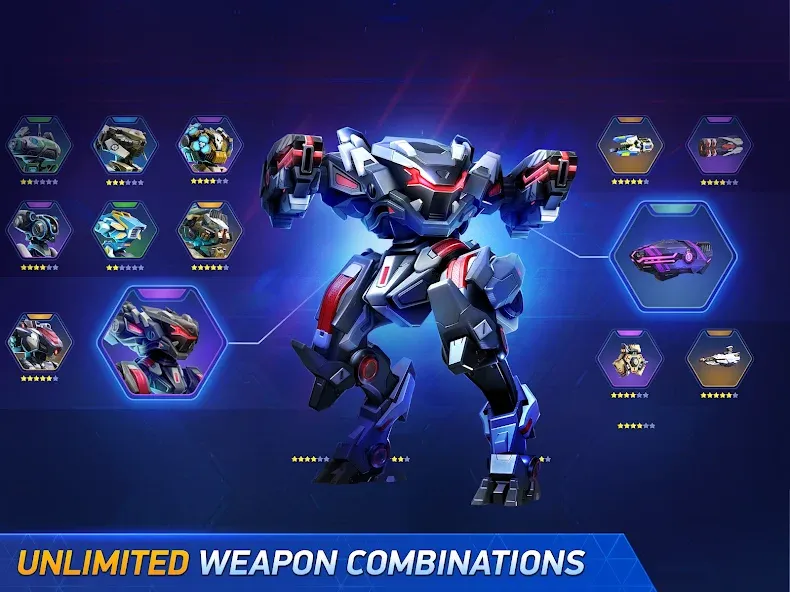 Mech Arena - Shooting Game [MOD: безлимитные ресурсы и улучшенное оружие] Screenshot 4