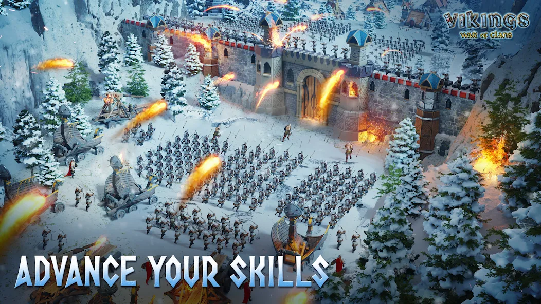 Vikings: War of Clans [MOD: безлимитные ресурсы и ускоренное развитие] Screenshot 2