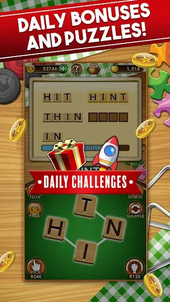 Word Collect - Word Games Fun [MOD: без рекламы и безлимитные подсказки] Screenshot 3