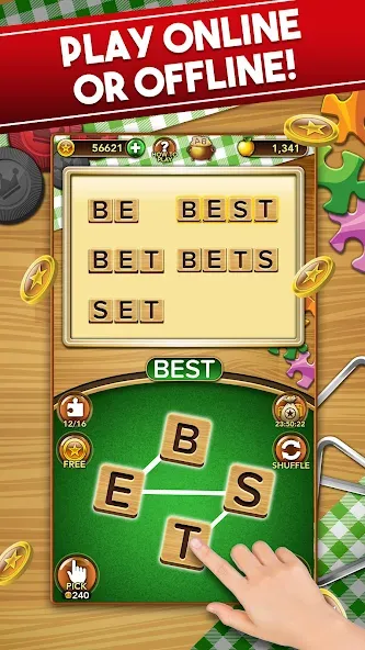Word Collect - Word Games Fun [MOD: без рекламы и безлимитные подсказки] Screenshot 4